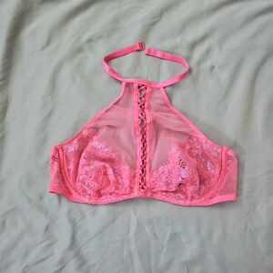 Victoria's Secret Pink Lace Halter Bra